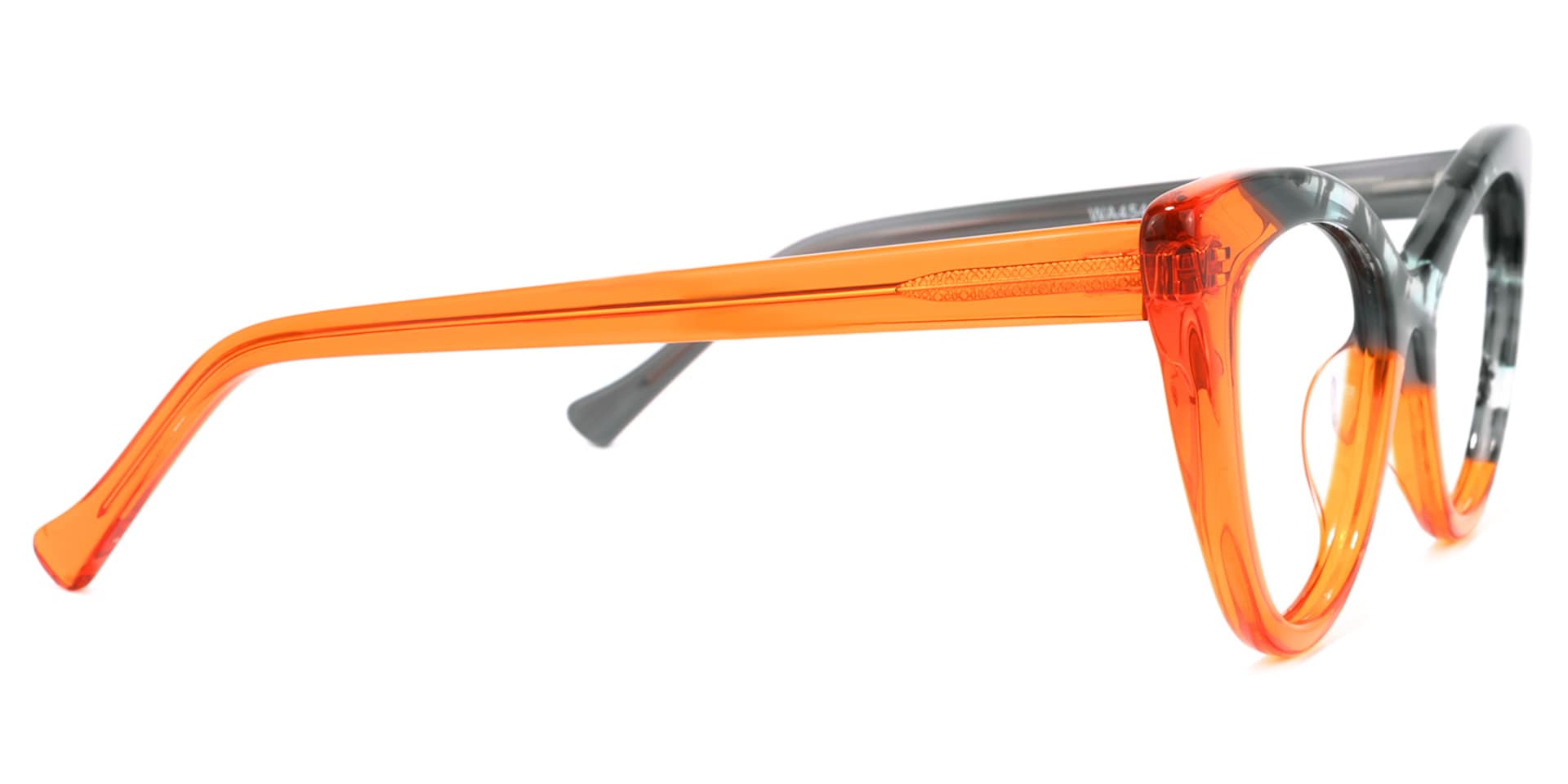 Maxine Cateye Orange Glasses | Zeelool Glasses3