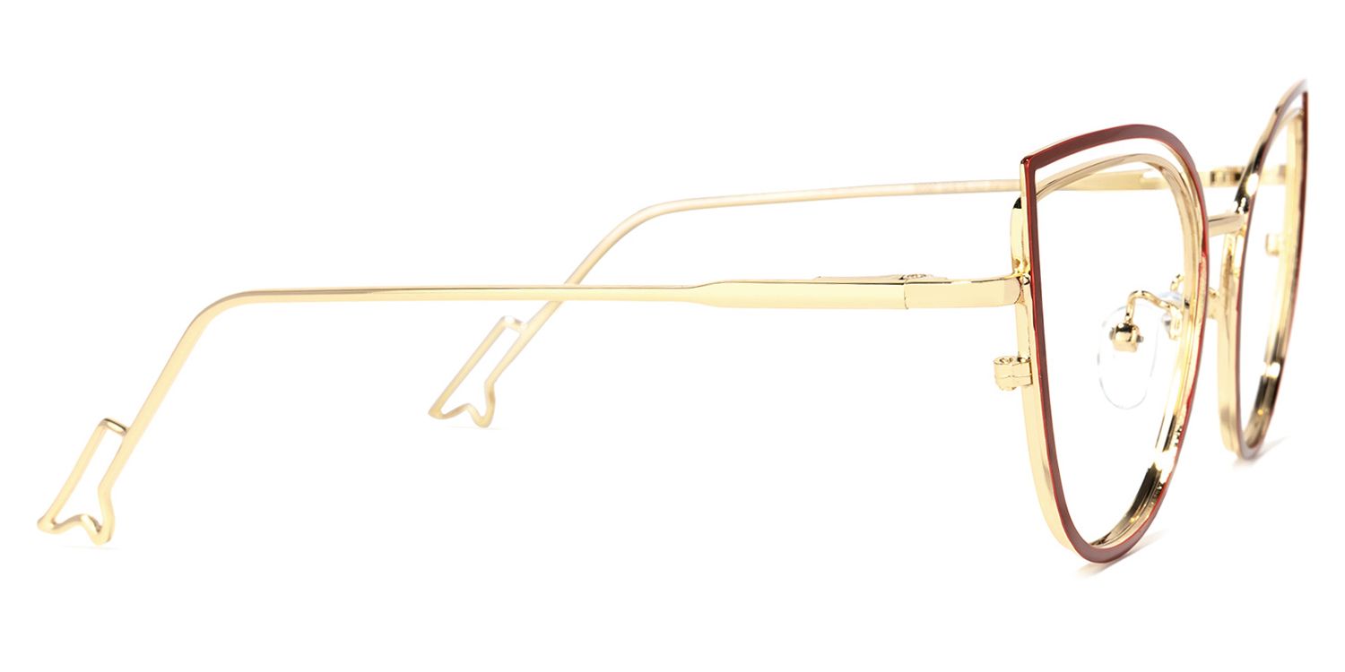 Spivey Cateye Red Glasses | Zeelool Glasses3