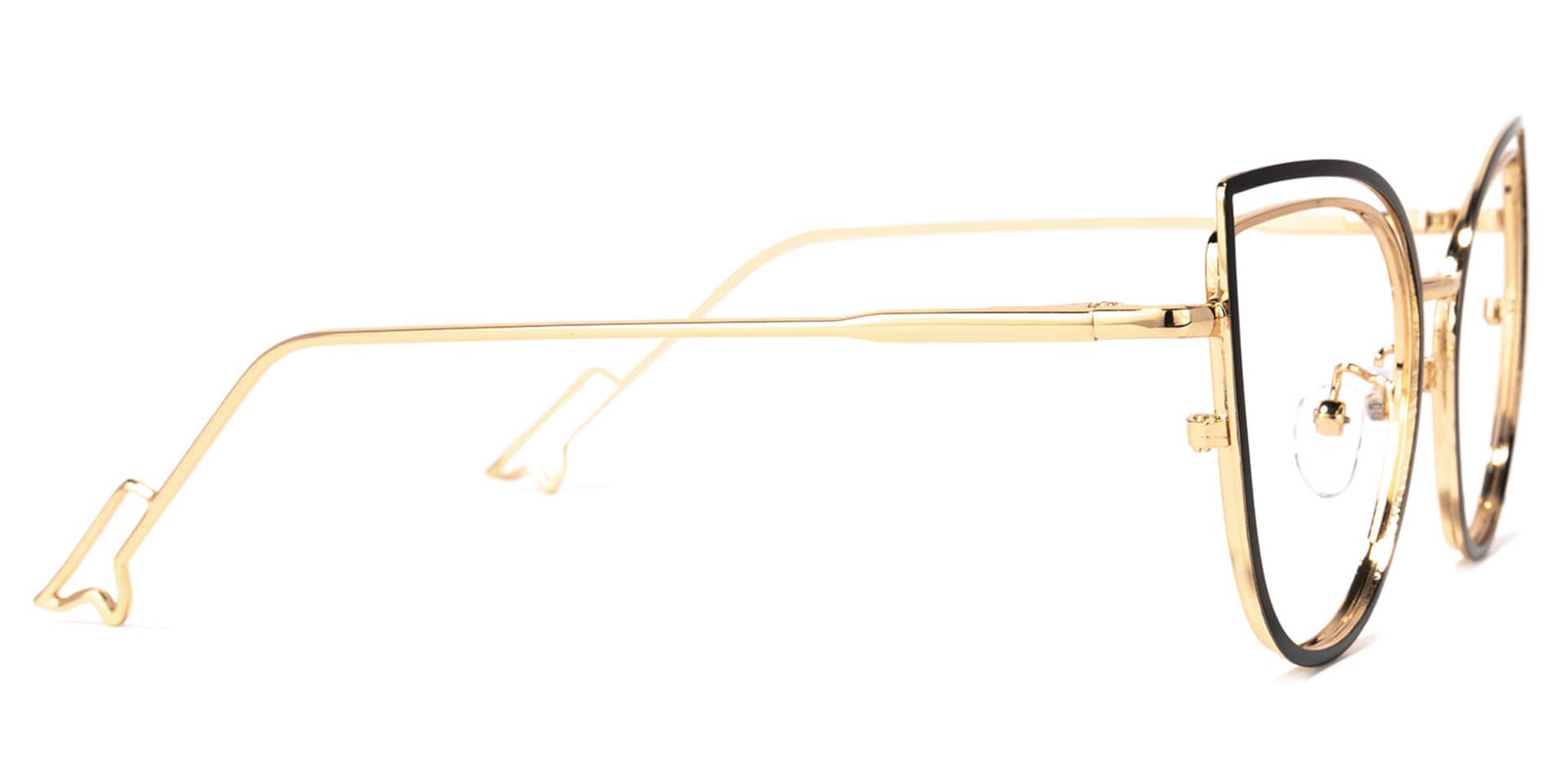 Spivey Cateye Black Glasses | Zeelool Glasses3