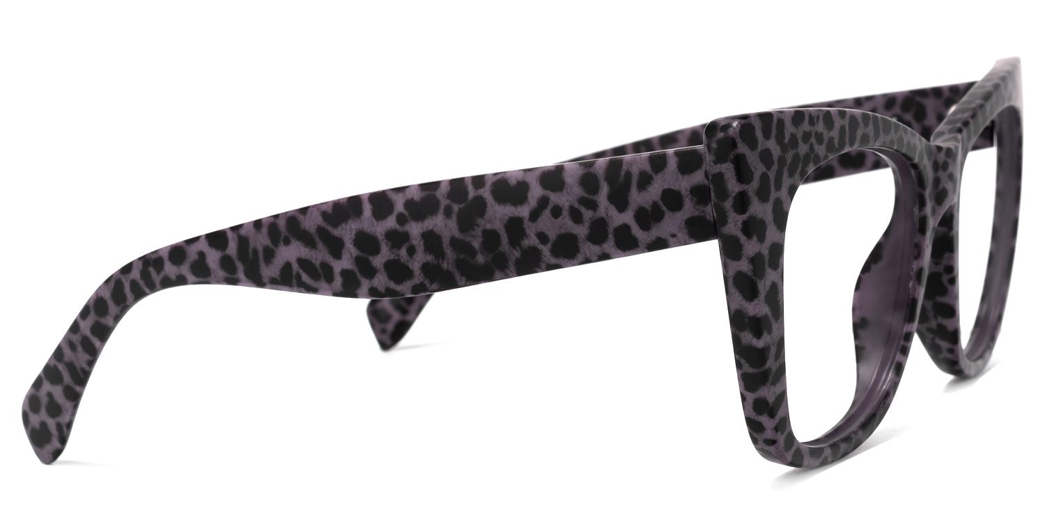 Fuller Cateye Purple-Leopard Glasses | Zeelool Glasses3