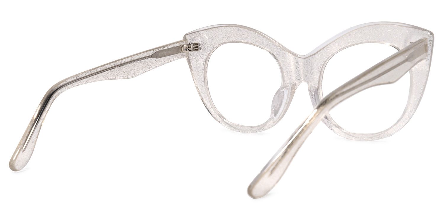 Rosemary Cateye Clear Glasses | Zeelool Glasses4