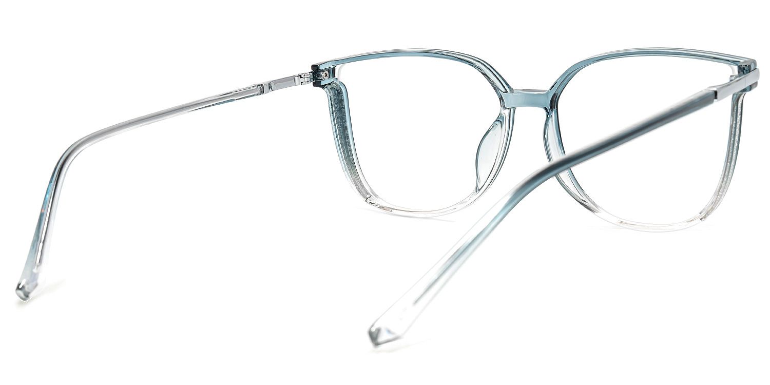 Rodz Square Blue Glasses | Zeelool Glasses4