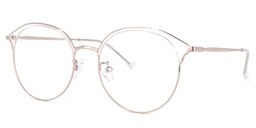 Edwards Geometric Rose-Gold Glasses1