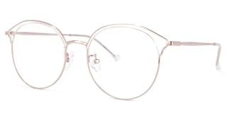 Edwards Geometric Rose-Gold Glasses1