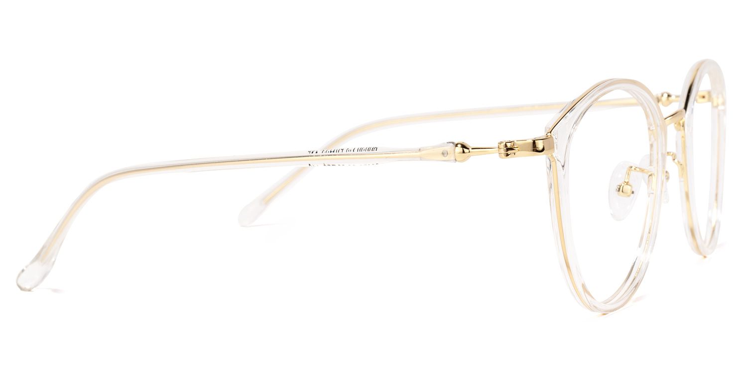 Irizarry Round Clear Glasses | Zeelool Glasses3