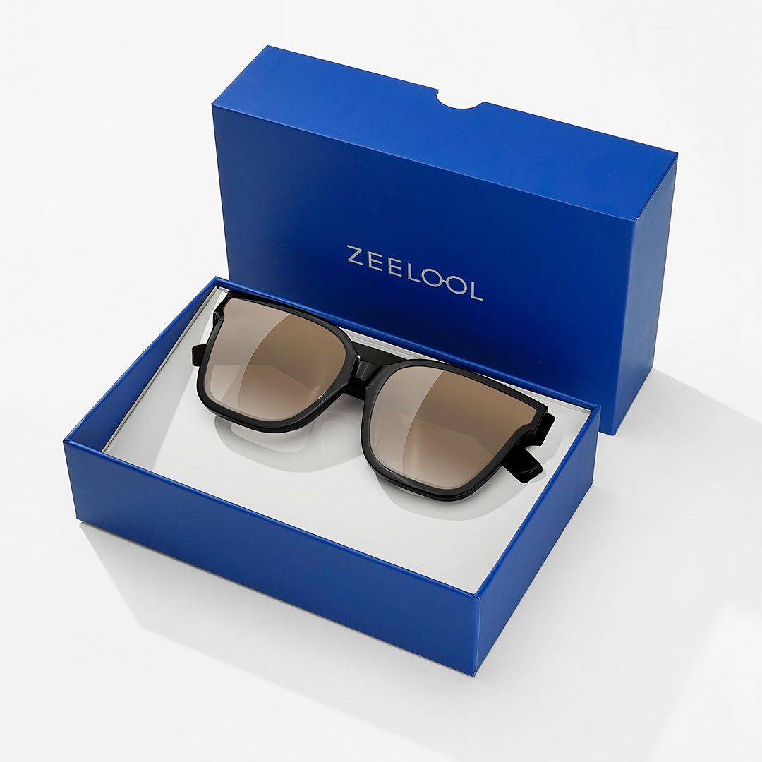 Boman Square Black Bluetooth Sunglasses | Zeelool Glasses5