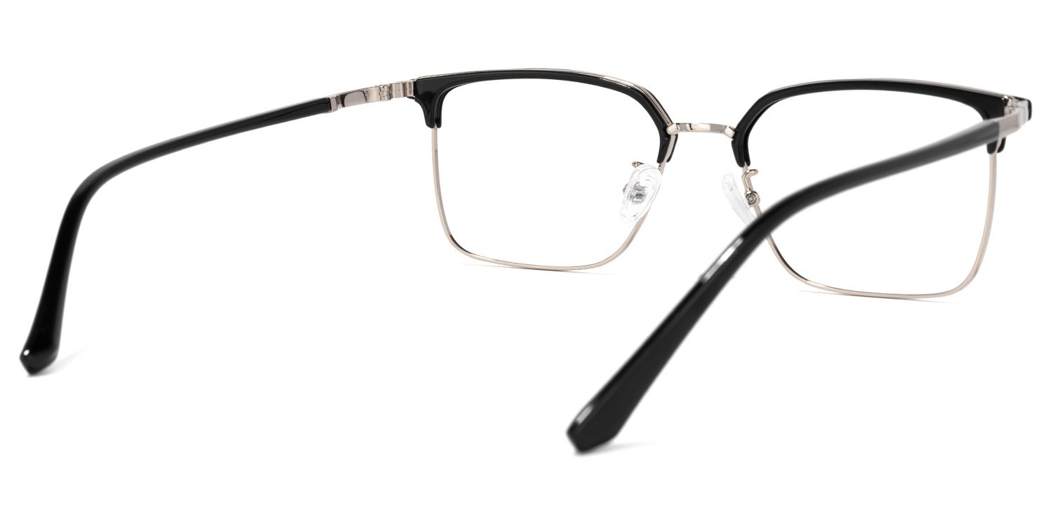 Hasan Square Black Glasses | Zeelool Glasses3