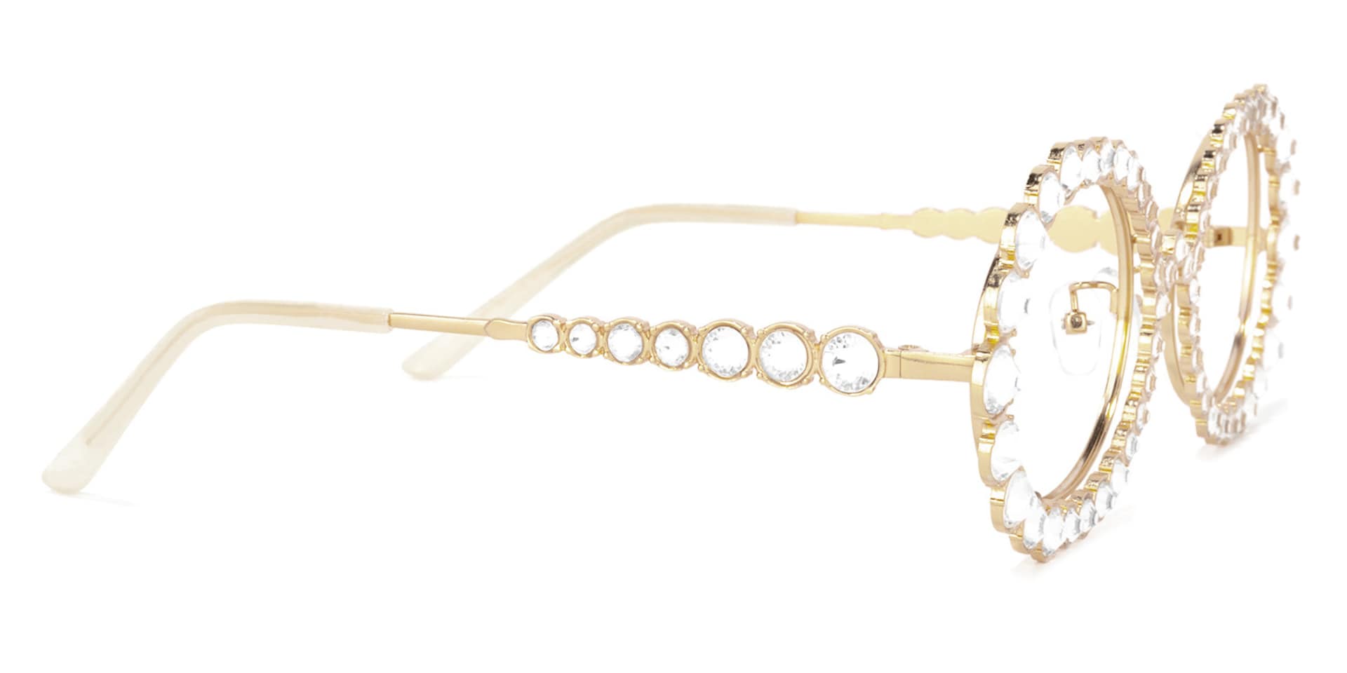 Luheiden Oval Gold Glasses | Zeelool Glasses3