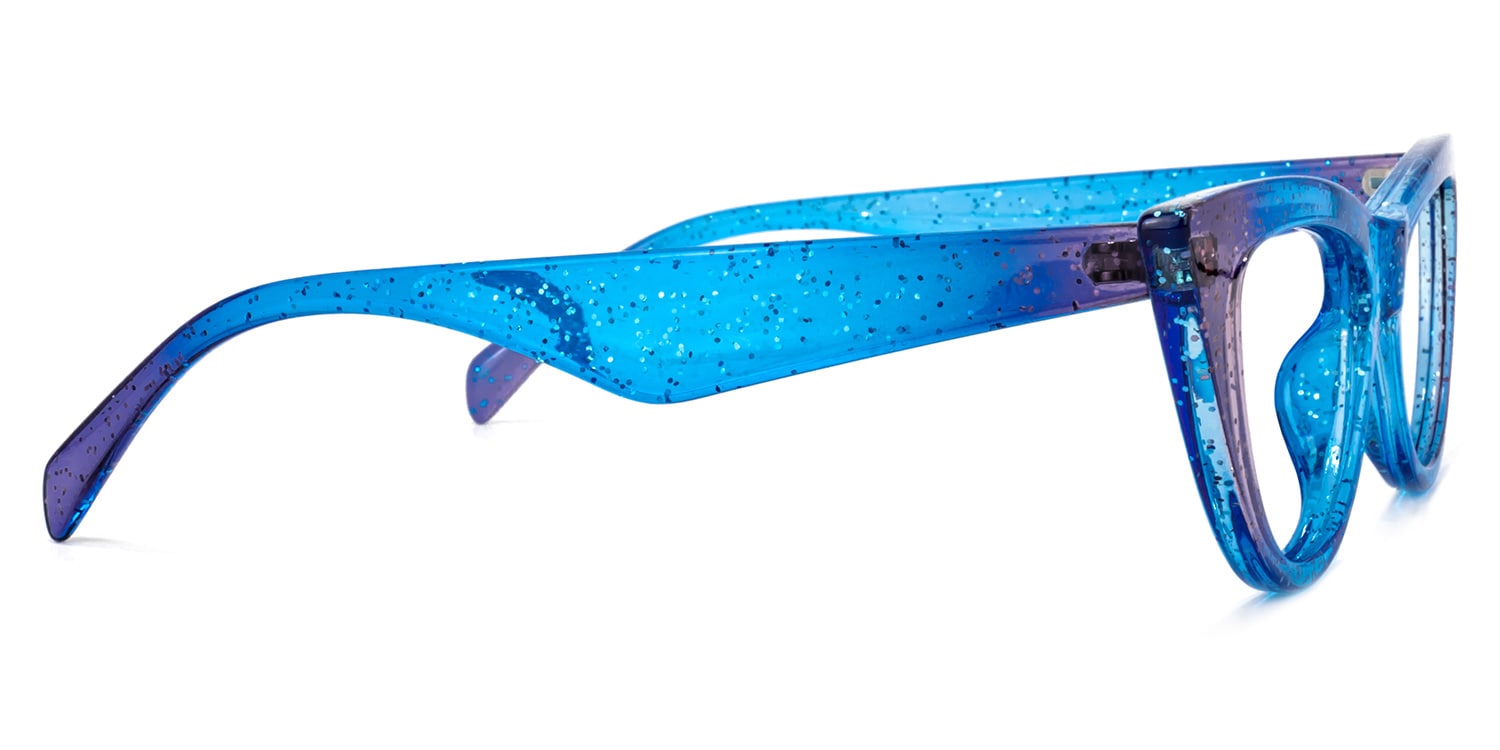 Harding Cateye Blue Glasses | Zeelool Glasses3