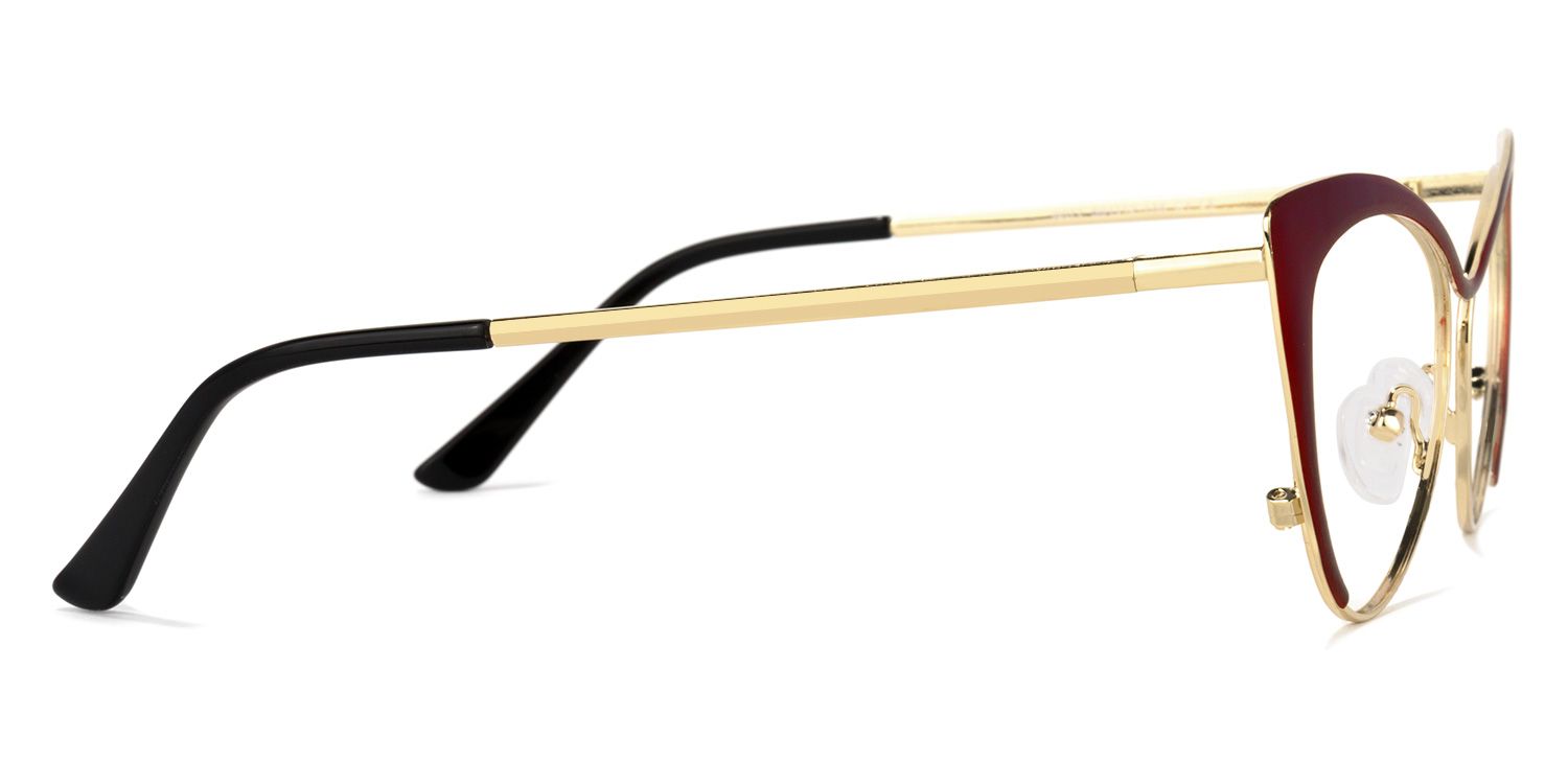 Ellen Cateye Red Glasses | Zeelool Glasses3