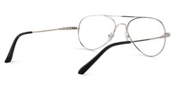 Chaima Aviator Silver Glasses5