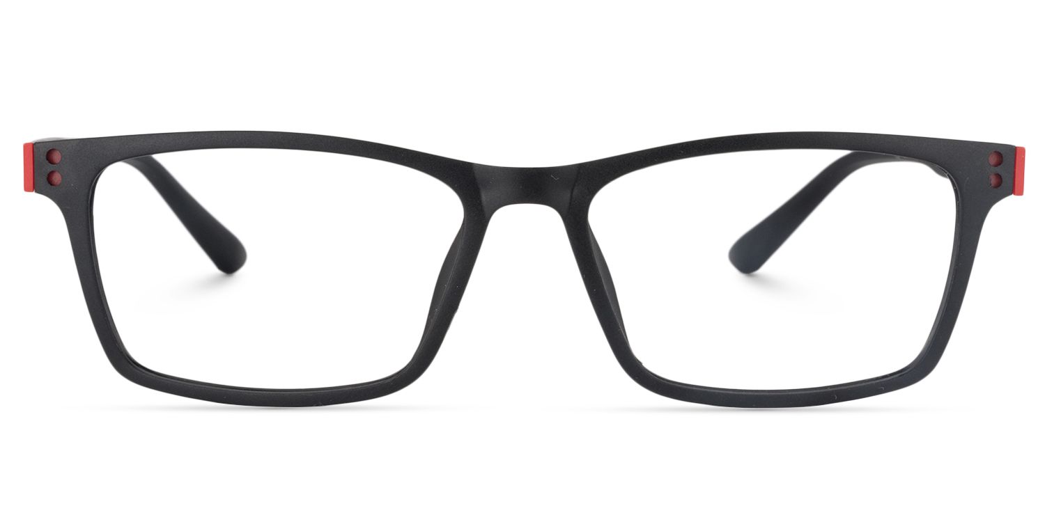 Cheche Rectangle Black Eyeglasses for Women and Men | ZEELOOL1