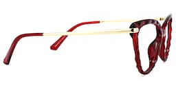 Lucas Cateye Red Glasses3