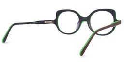 Chuck Round Dark-Red Glasses5