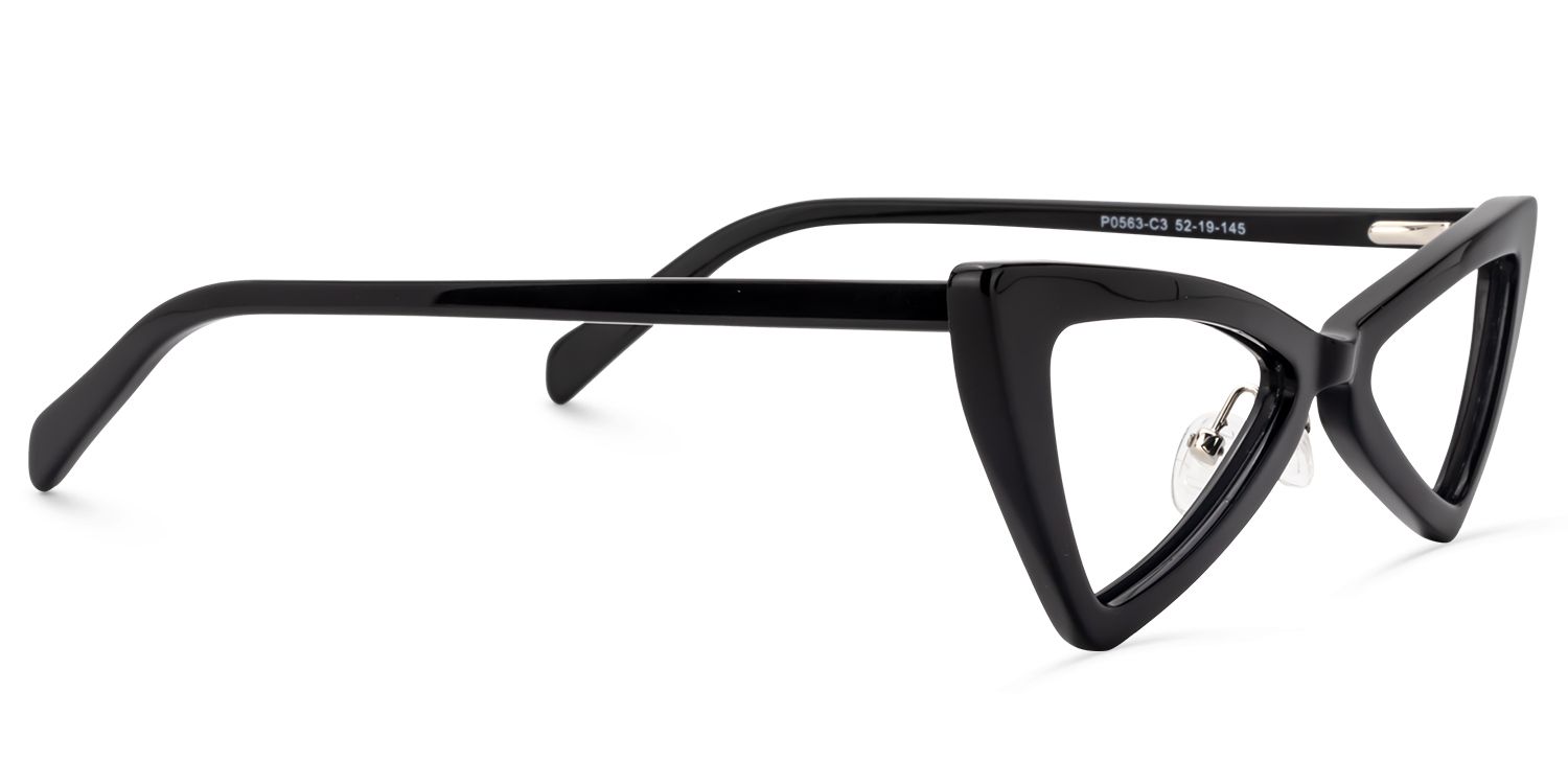 Cammie Cat Eye Black Glasses | Zeelool Glasses3