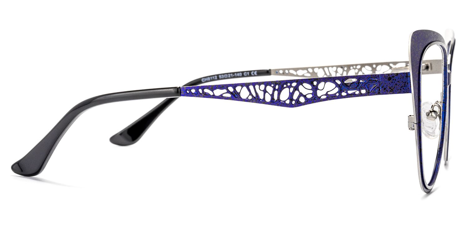 Eileen Cateye Blue Glasses | Zeelool Glasses3