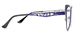 Eileen Cateye Blue Glasses3