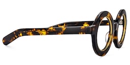 Calhoun Round Yellow Tortoise Glasses3