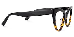 Claudette Cat Eye Yellow Tortoise Glasses3