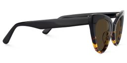 Claudette Cat Eye Yellow Tortoise Sunglasses2