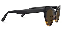 Claudette Cat Eye Yellow Tortoise Sunglasses2