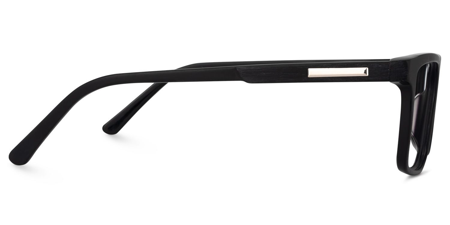 Daniel Rectangle Black Glasses | Zeelool Glasses3