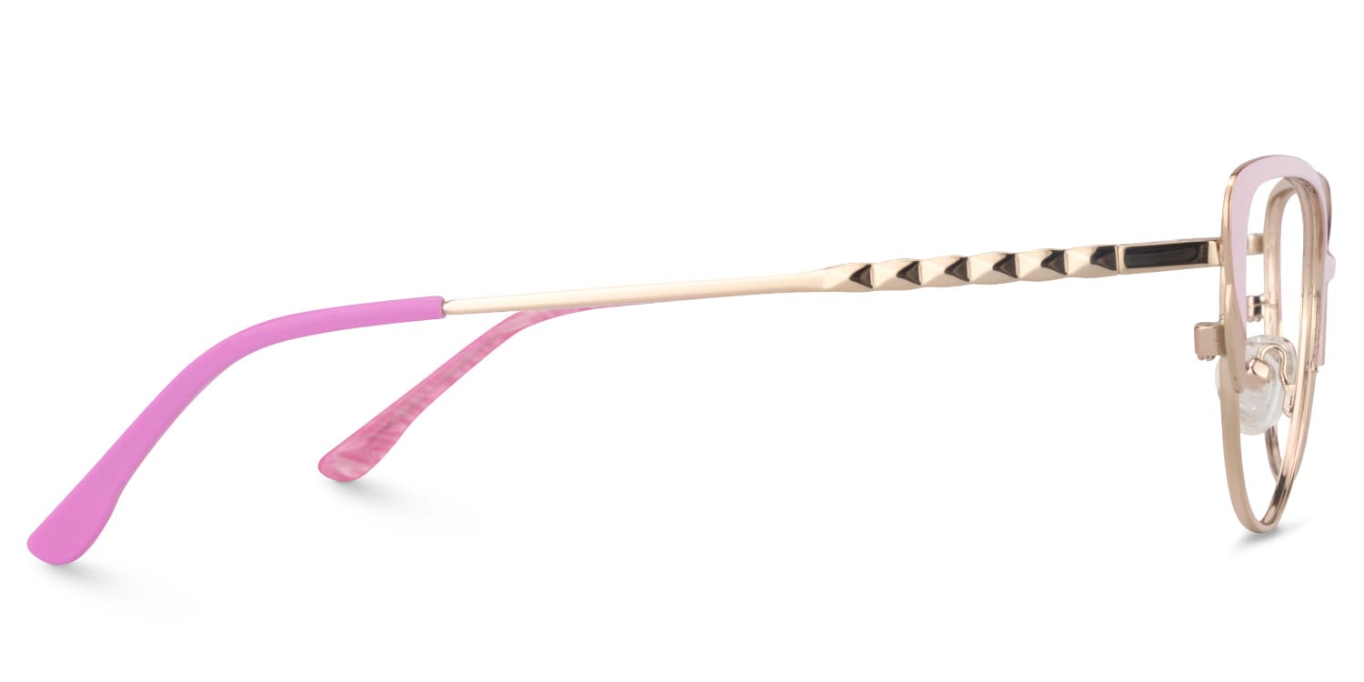 Donald Cat Eye Pink Glasses | Zeelool Glasses3