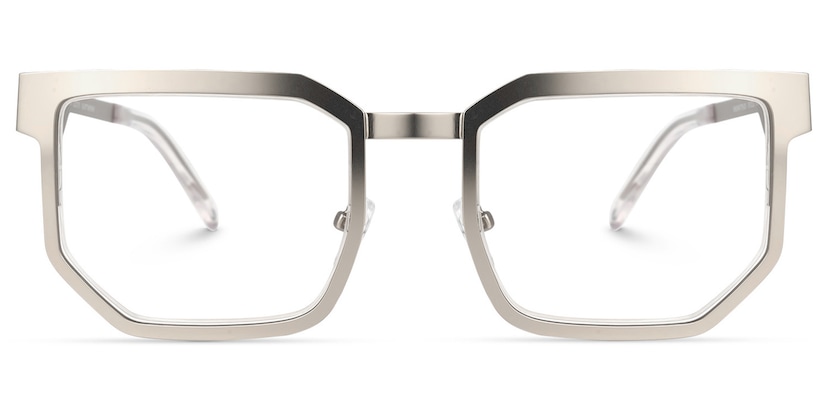 Barber Geometric Silver Glasses