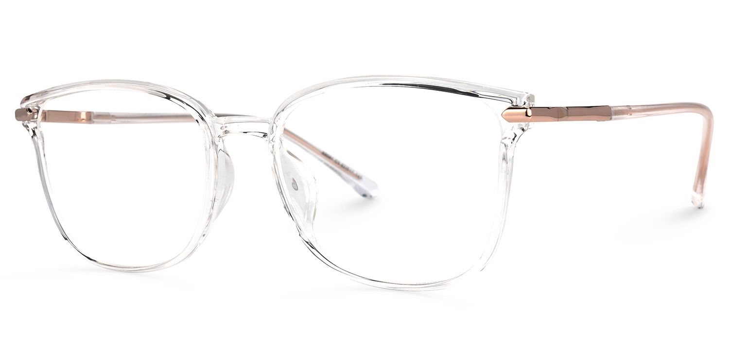 Mander Square Clear Glasses | Zeelool Glasses1