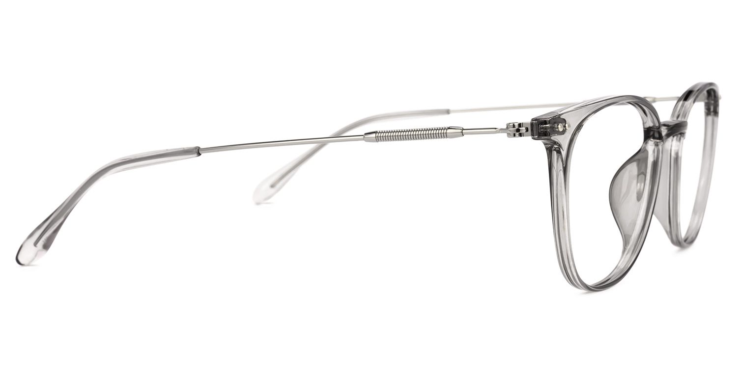 Vilanova Round Gray Glasses | Zeelool Glasses2