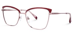Myra Cateye Red Glasses1