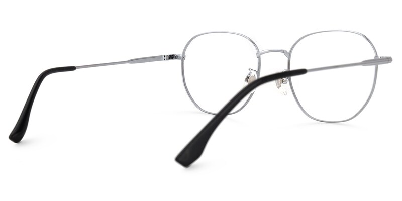 Bezjak Round Silver Glasses | Zeelool Glasses3