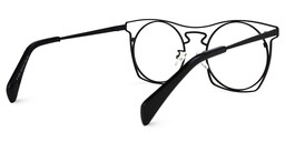 Janice Geometric Black Glasses3