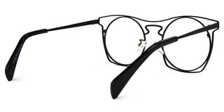 Janice Geometric Black Glasses3