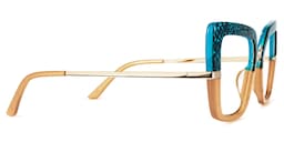 Natalin Square Brown Glasses2