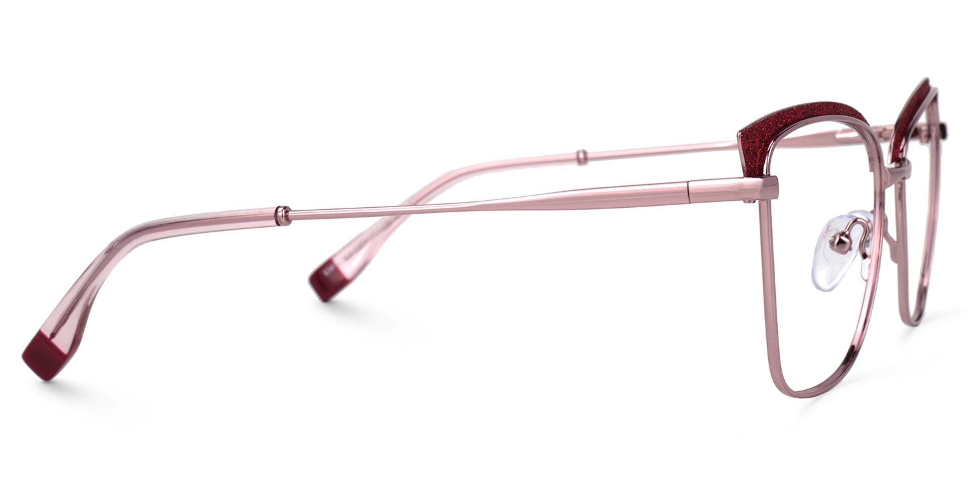 Myra Cateye Red Glasses | Zeelool Glasses3