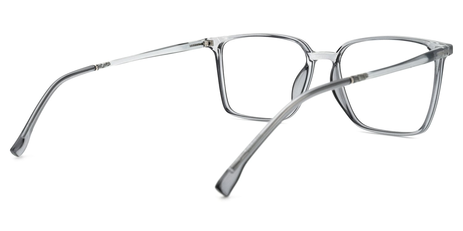 Raytina Square Gray Glasses | Zeelool Glasses