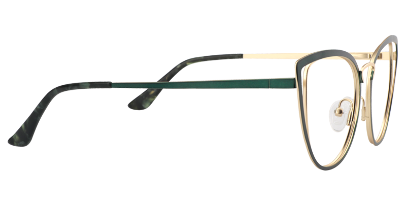 Cateye Green Glassess | Zeelool Eyeglass Frames4