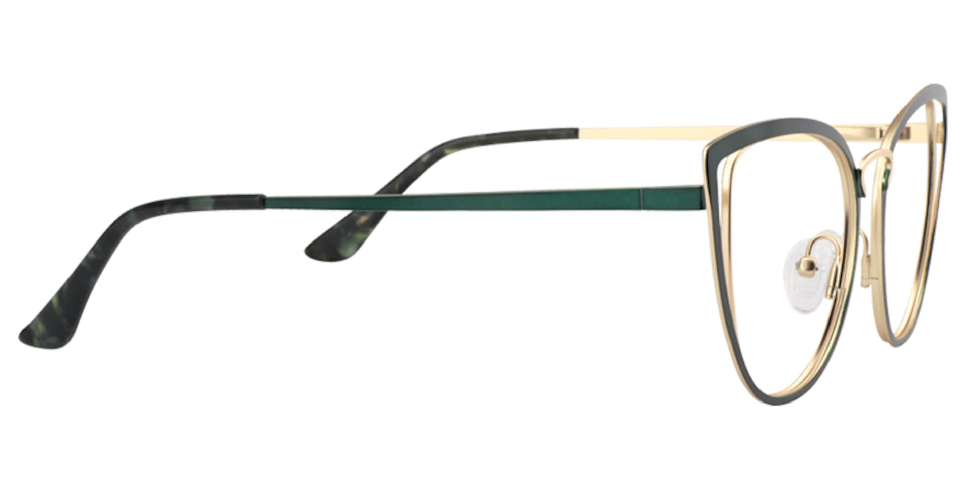 Cateye Green Glassess | Zeelool Eyeglass Frames4