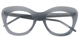 Maria Cat-eye Gray Glasses1