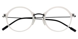 Olga Round White Glasses1
