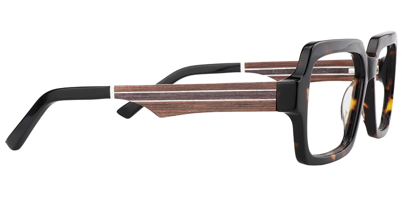 Jack Rectangle Tortoise Glasses | Zeelool Glasses4
