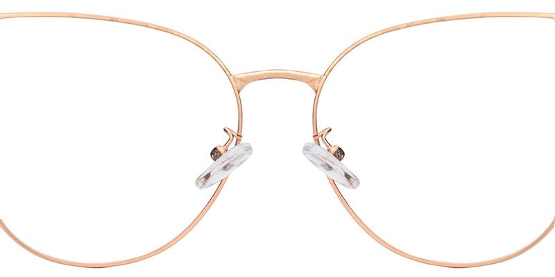 Alvina Cat Eye Gold Glasses | Zeelool Glasses2