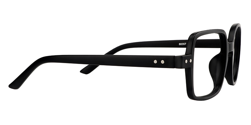 Tony Asymmetric Black Glasses  | Zeelool Glasses3