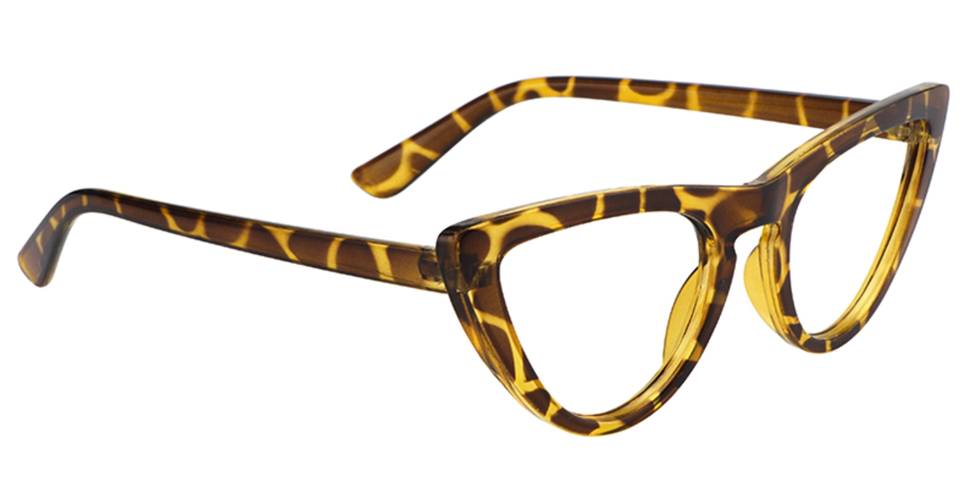 Jasmine Cat Eye Light Amber Glasses | Zeelool Glasses3