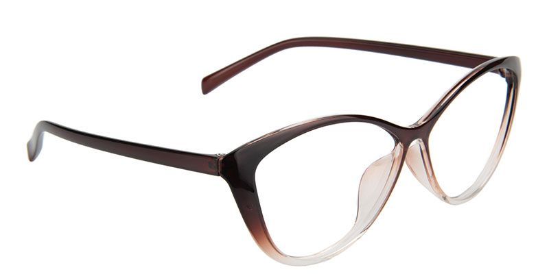 Iris Cat Eye Brown Glasses | Zeelool Glasses5