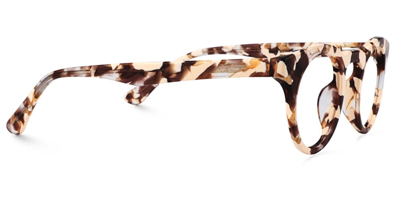 Round Light Tortoise Glasses4