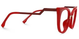 Jacqueline Cat Eye Red Glasses4