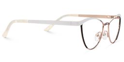 Sydney Cat Eye White Glasses4