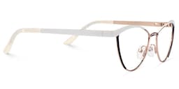 Sydney Cat Eye White Glasses4